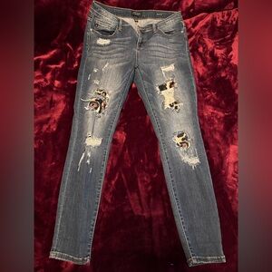 Just blue cheetah jeans